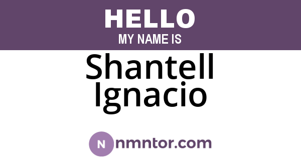 Shantell Ignacio