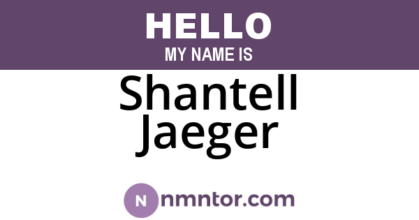 Shantell Jaeger