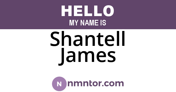 Shantell James