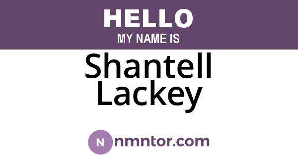 Shantell Lackey