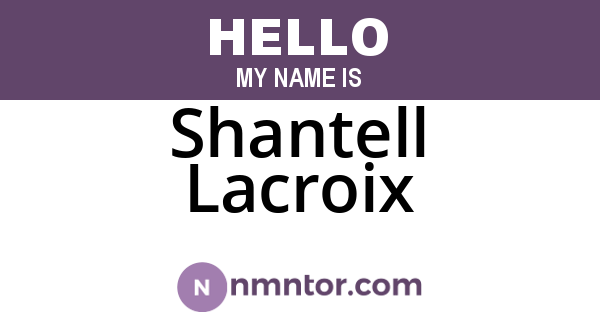 Shantell Lacroix