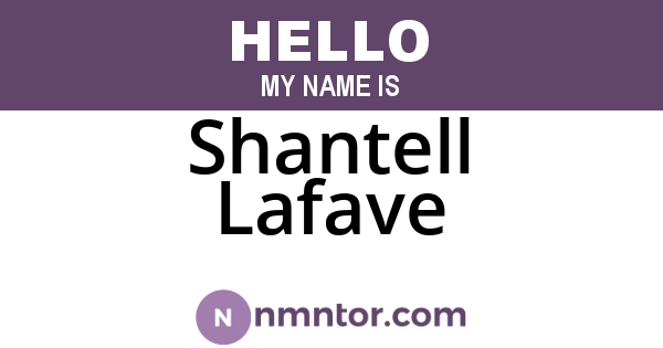 Shantell Lafave