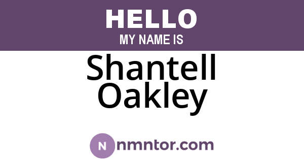 Shantell Oakley