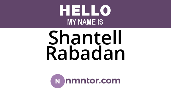 Shantell Rabadan