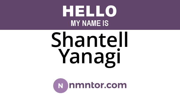 Shantell Yanagi