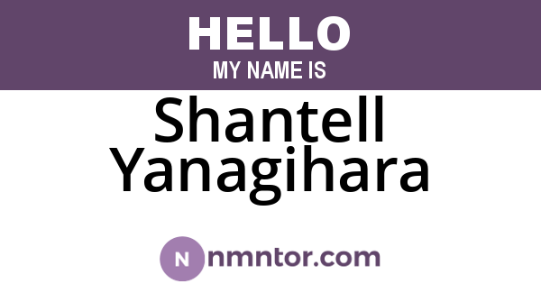 Shantell Yanagihara