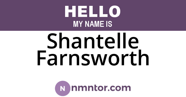 Shantelle Farnsworth