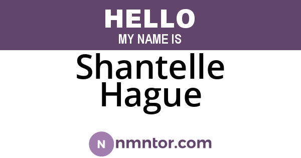 Shantelle Hague