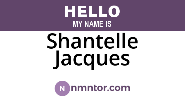 Shantelle Jacques