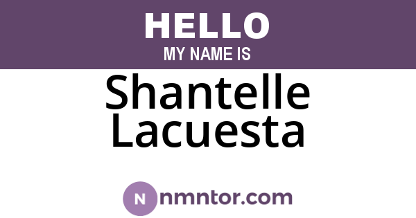 Shantelle Lacuesta