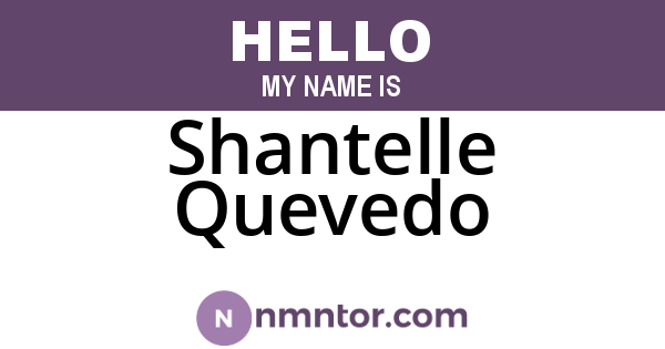 Shantelle Quevedo