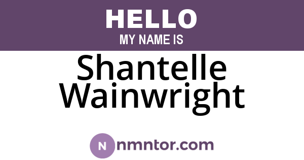 Shantelle Wainwright