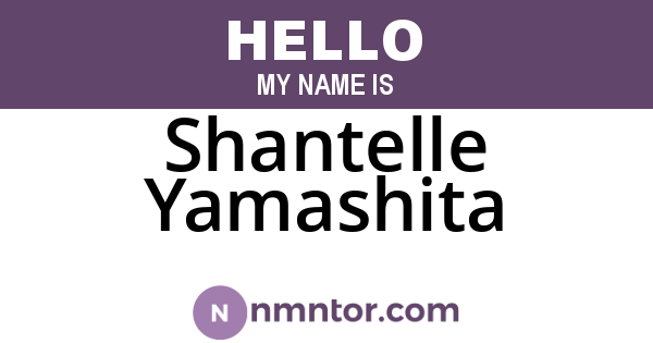 Shantelle Yamashita
