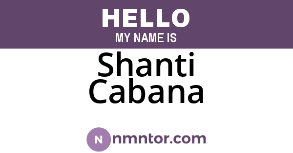 Shanti Cabana