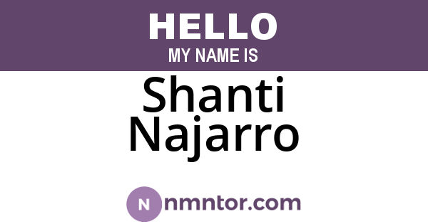 Shanti Najarro