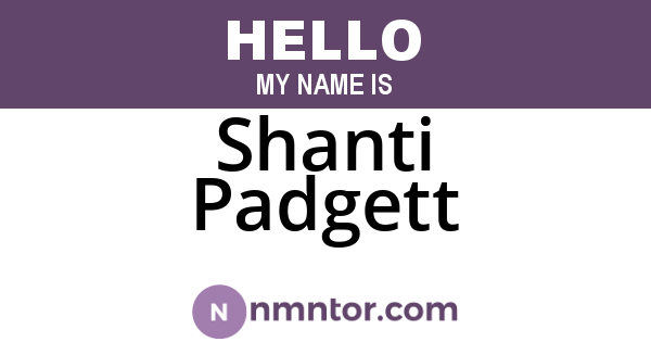 Shanti Padgett