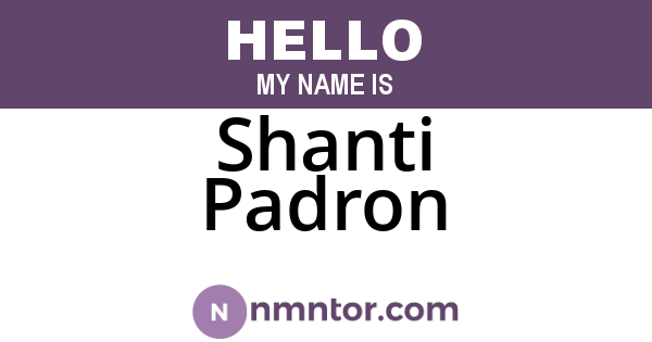 Shanti Padron
