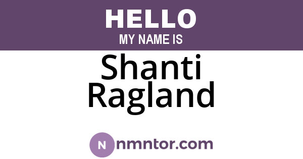 Shanti Ragland