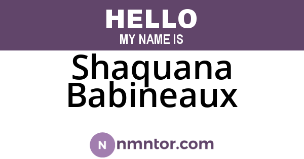 Shaquana Babineaux