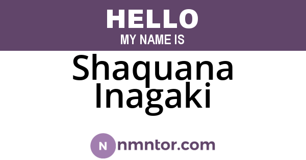 Shaquana Inagaki