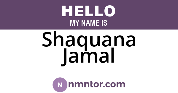 Shaquana Jamal