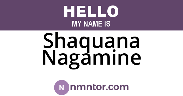 Shaquana Nagamine
