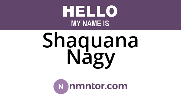 Shaquana Nagy