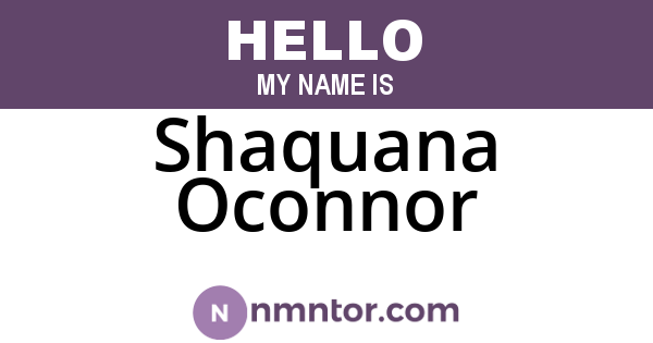 Shaquana Oconnor