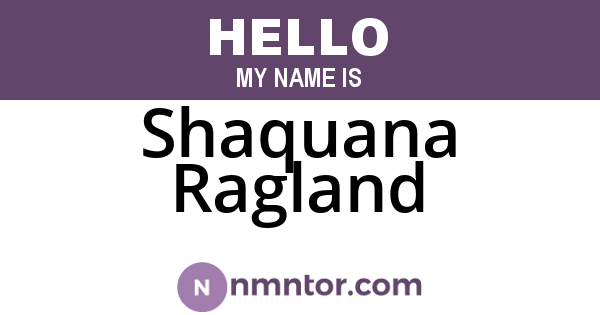Shaquana Ragland