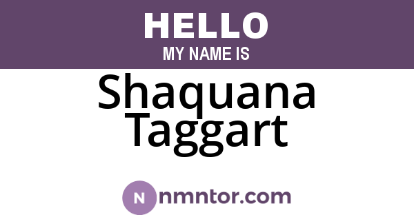 Shaquana Taggart