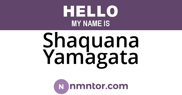 Shaquana Yamagata