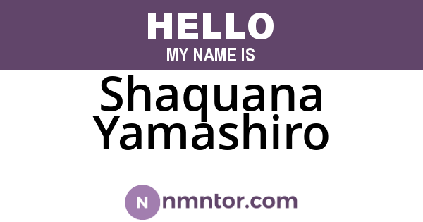 Shaquana Yamashiro