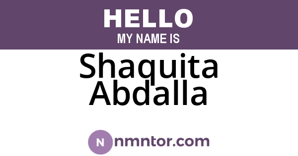 Shaquita Abdalla