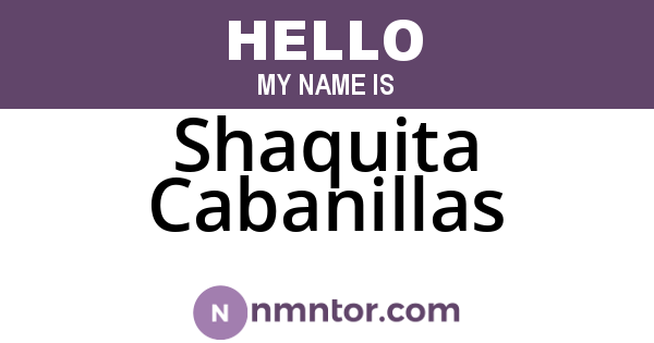 Shaquita Cabanillas