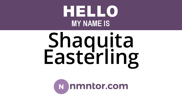 Shaquita Easterling