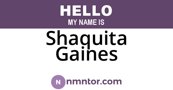 Shaquita Gaines