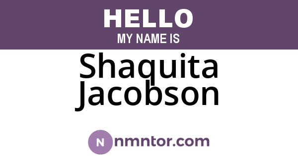 Shaquita Jacobson