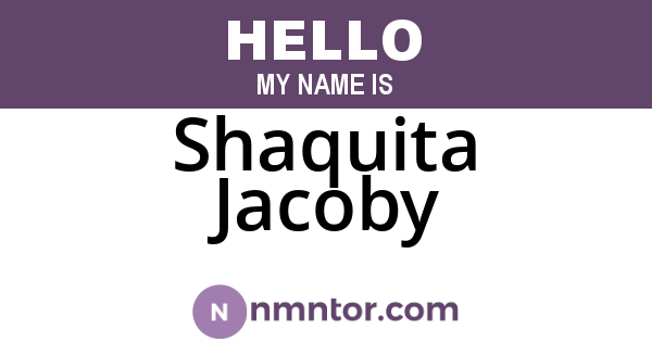 Shaquita Jacoby