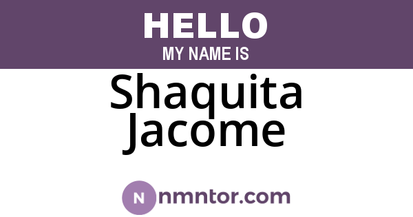 Shaquita Jacome