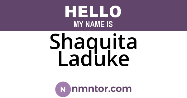 Shaquita Laduke