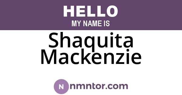 Shaquita Mackenzie