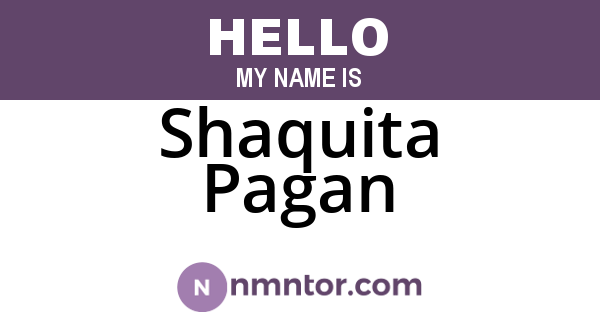 Shaquita Pagan