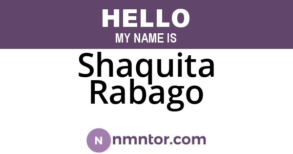 Shaquita Rabago