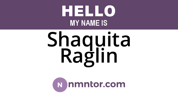 Shaquita Raglin