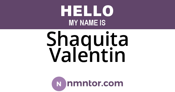 Shaquita Valentin