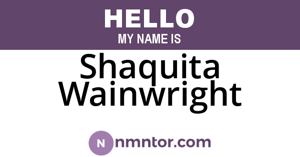 Shaquita Wainwright
