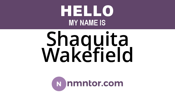 Shaquita Wakefield