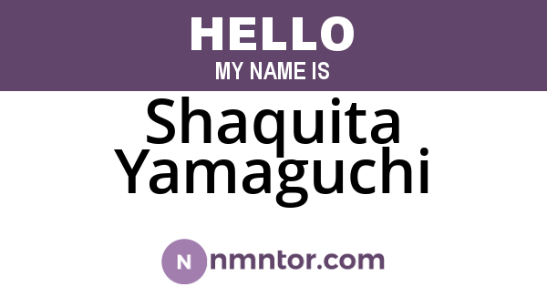 Shaquita Yamaguchi