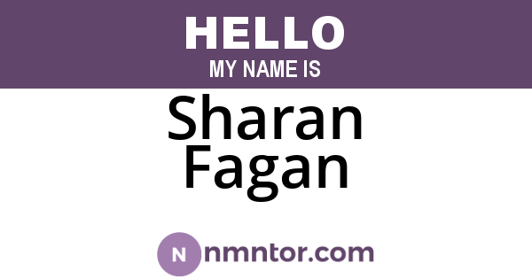 Sharan Fagan