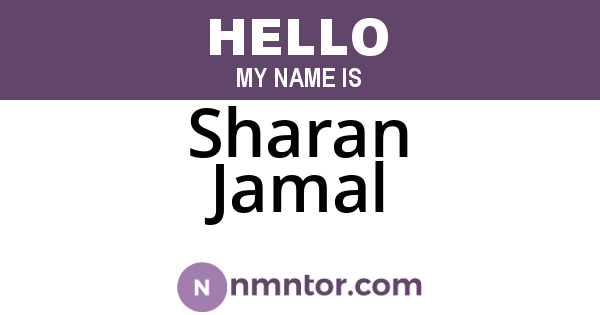 Sharan Jamal